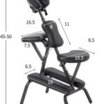 Paylesshere Massage Chair Portable Tattoo Chair Folding Height Adjustable 2 Inch Thick Sponge Light Weight Therapy Chair 4 150x150