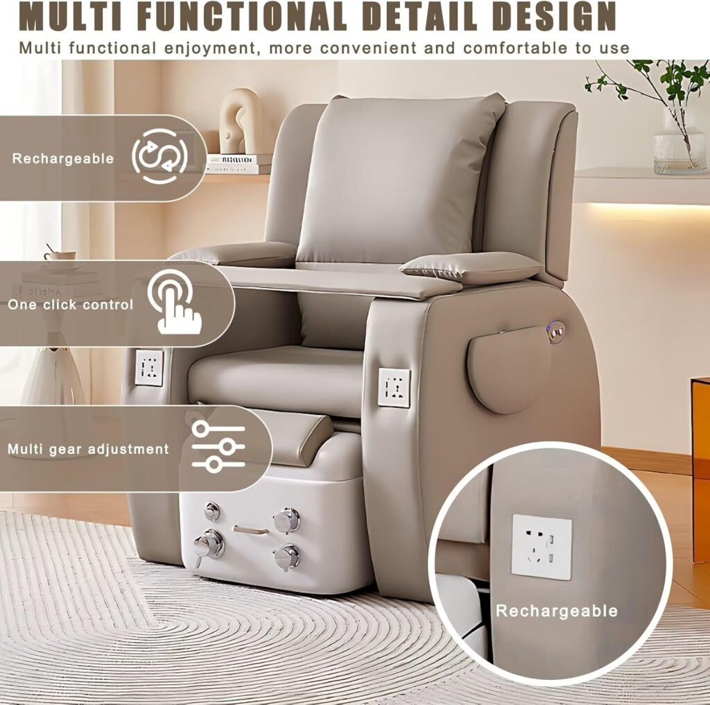 Pedicure Foot Spa Chair For Nail Tech Manicure Chair With Foot Bathtub Spa Salon Chairs With Adjustable Backrestsingle S 3 1024x1016