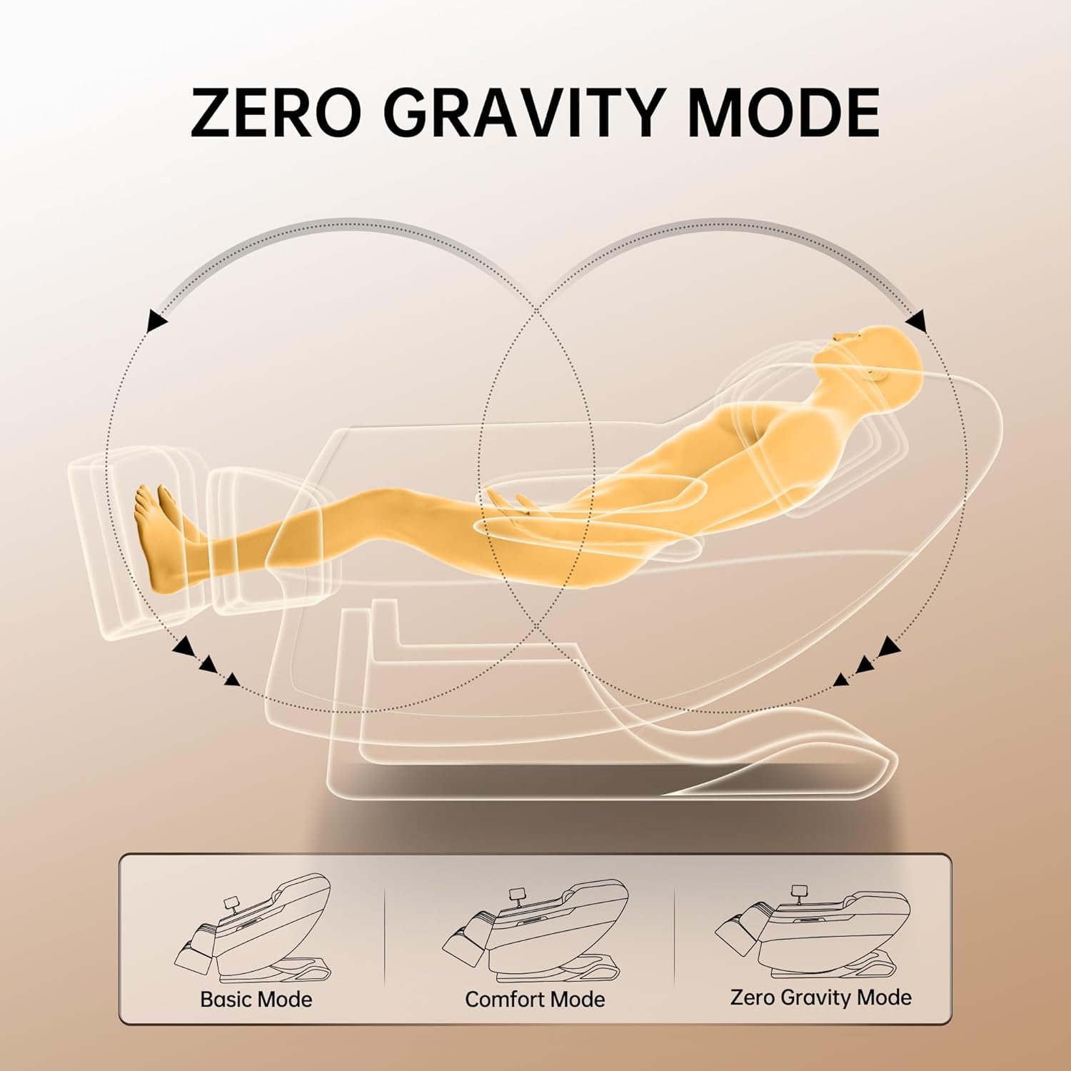 Real Relax Full Body Massage Chair, Zero Gravity Shiatsu Massage Recliner Chair with Lower Back and Calf Heating Function, Bluetooth, LCD Touch Screen, Brown and Yellow