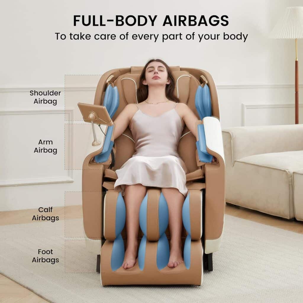 Real Relax Massage Chair Favor-06 Blue + Favor-11 Black + Favor-11 Brown and White