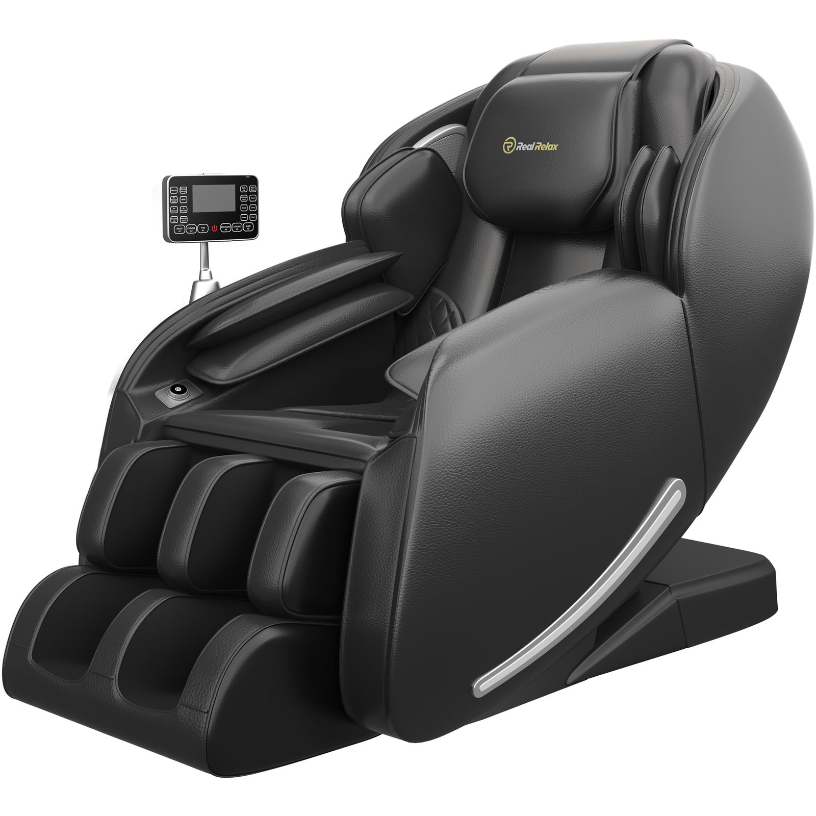 Real Relax Massage Chair Full Body, SL Track Zero Gravity Shiatsu Massage Recliner Chair with 18 Modes Yoga Stretch Blurtooth Heating APP Control, Favor 08
