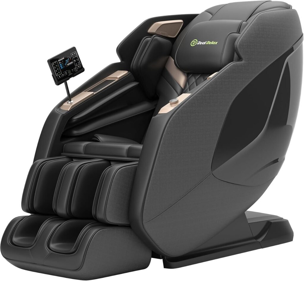 Real Relax Massage Chair PS5200 Black + Favor-06 Blue