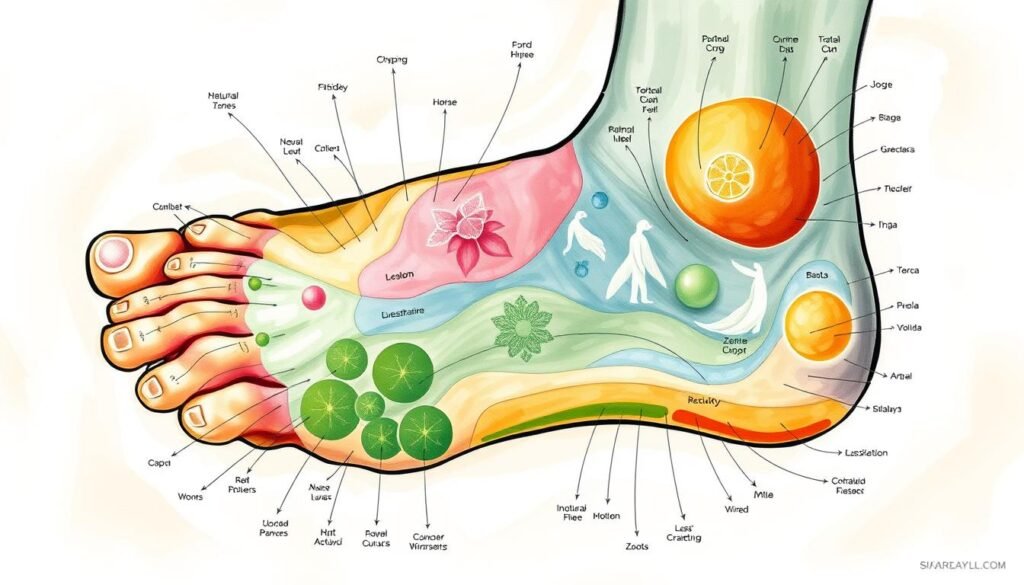 reflexology foot chart