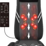 Snailax Back Massager With Heat Shiatsu Massage Chair Pad For Back Pain Rolling Kneading Massage Seat Cushion Gifts For 1 2 150x150