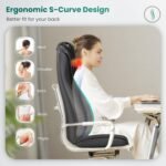 Snailax Shiatsu Neck Back Massager With Heat Massage Chair Pad With Compression Full Body Chair Seat Massager For Neck B 1 150x150