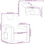 Vidaxl Gray Faux Leather Manual Massage Recliner Chair With Cup Holders Comfortable Lounger For Living Roomolder Adults 2 150x150