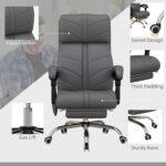 Vinsetto Executive Massage Office Chair With 4 Vibration Computer Desk Chair Pu Leather Heated Reclining Chair With Adju 1 150x150