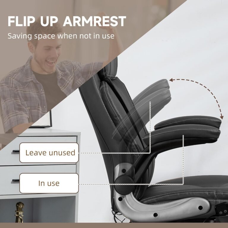 Vinsetto Massage Office Chair with 6 Vibration Points Review