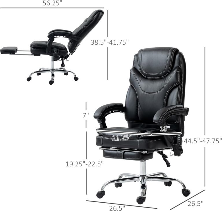 Vinsetto PU Leather Vibration Massage Office Chair Review