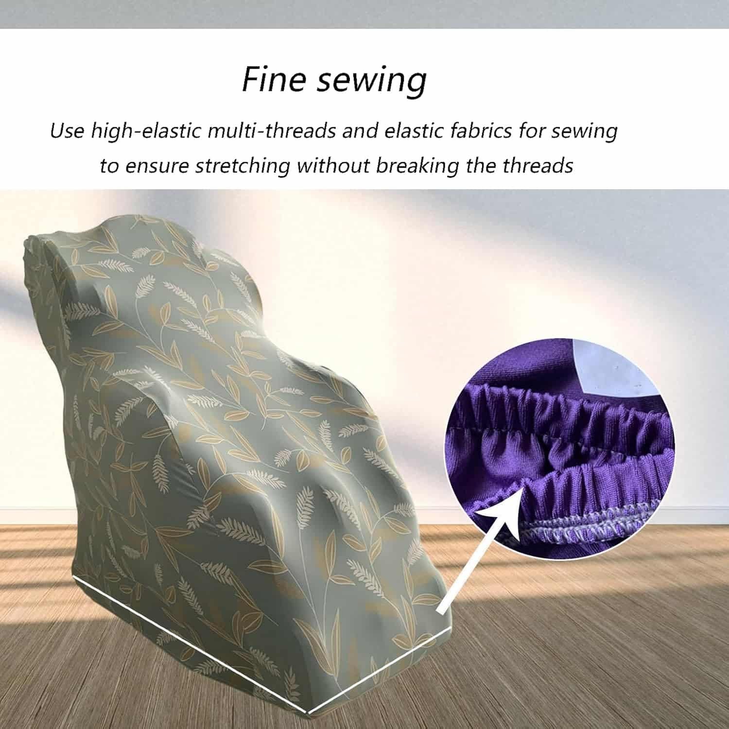 Full Body Shiatsu Massage Chair Cover,Stretch Fabric Massage Chair Cover, Zero Gravity Recliner Massage Chair Protector Cover,C,L