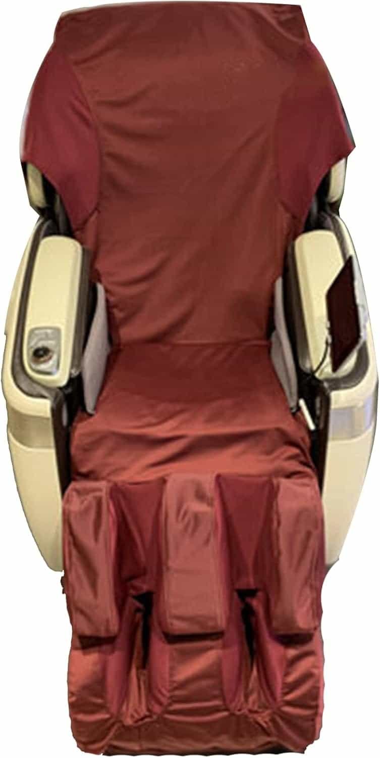 Massage Chair Cover, Full Body Shiatsu Massage Chair Cover Wear-Resistant Fabric Waterproof  Dustproof Massage Chair Cover, Machine Wash,Red,Full Body