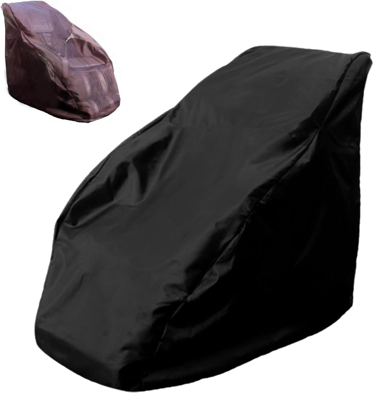 Massage Chair Cover Recliner Chair Cove, Oxford Cloth Full Body Shiatsu Massage Chair Protective Cover,Black,L
