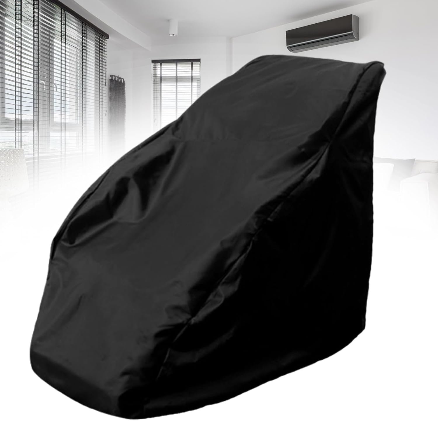 Massage Chair Cover,Full Body Zero Gravity Single Recliner Chair Protector Cover, Waterproof Protector Cover,Black,L