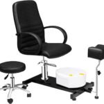 Omysalon Pedicure Chair With Stool Bubble Massage Foot Bath Hydraulic Pedi Chair For Nail Tech Beauty Spa Salon Unit Sta 150x150