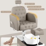 Pedicure Chair No Plumbing For Nail Tech With Adjustable Footrest And Massage Bath Bowl Rolling Pedicure Stoolportable P 5 150x150