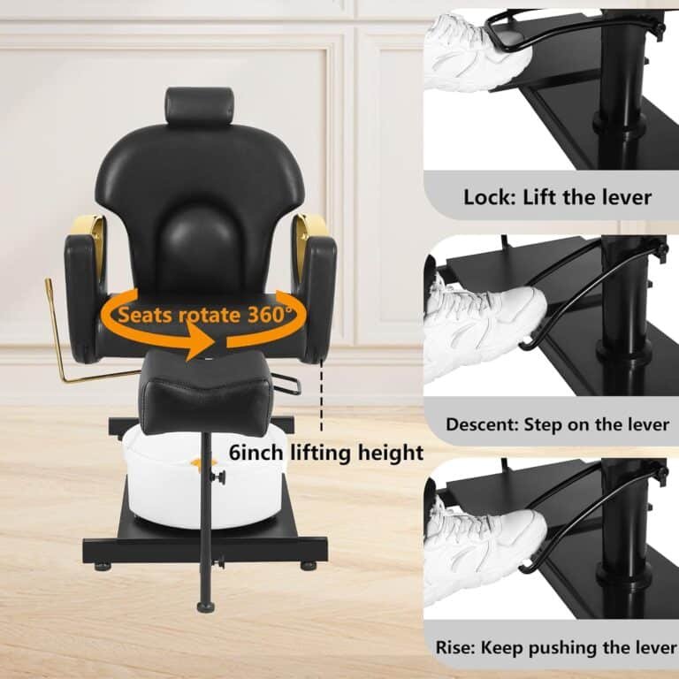 Pedicure Chair Black Gold Review