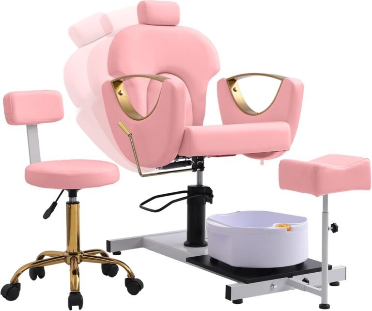Pedicure Chair with 360 Degree Swivel Stool Review