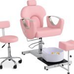 Pedicure Station No Plumbing Hydraulic Pedicure Chair For Nail Tech Height Adjustable Reclining Pedicure Station Unit 36 150x150