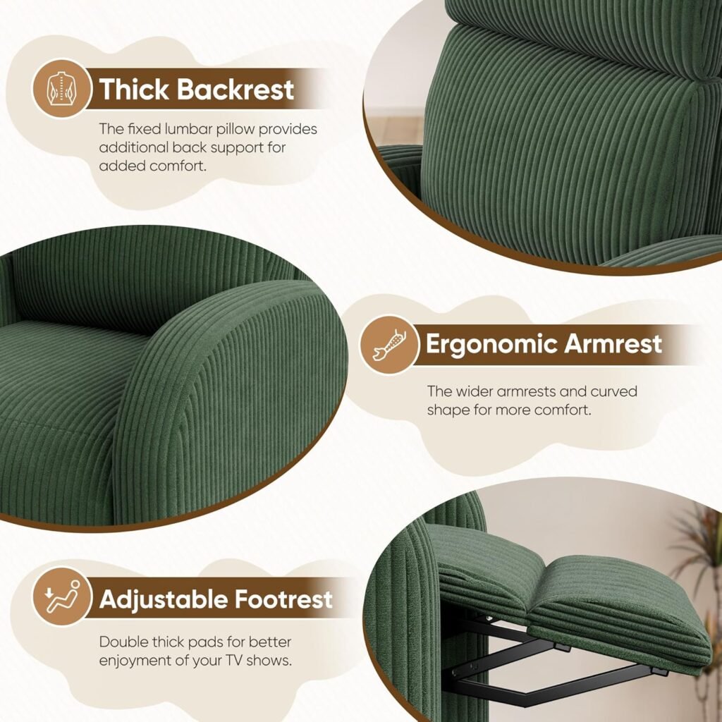 Homall Recliner Chair Recliner Sofa For Adults Recliners Home Theater Seating With Lumbar Support Reclining Sofa Chair F 1 1024x1024