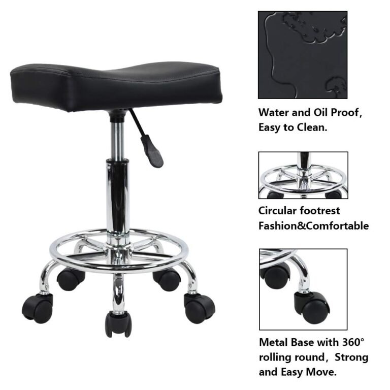 KKTONER Square Rolling Stool Review
