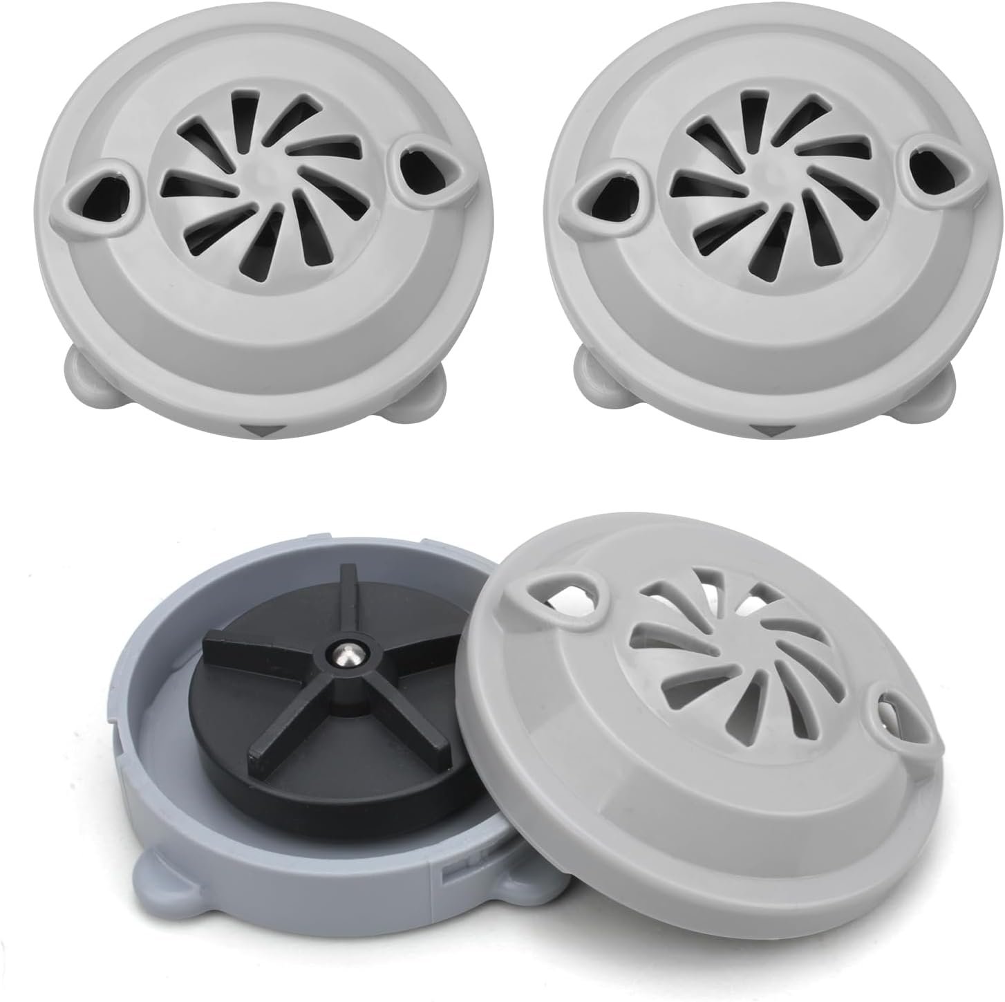 superbobi 3 Pcs BF-004 Pipeless Magnetic Jet Head Motor Replacement for LURACO Jet Motor Pedicure SPA Tubs Chair Part Magnetic Head (4 pin)