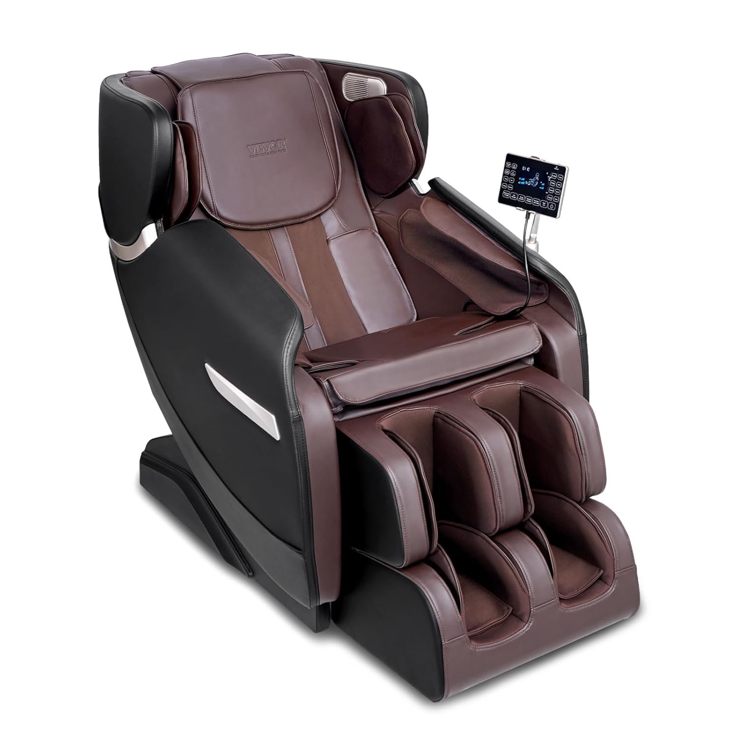 VEVOR Massage Chair - Full Body Zero Gravity Recliner with Multi Auto Modes, 4D Shiatsu, Heating, Bluetooth Speaker, Airbag, Foot Roller, and Touch Screen VEVOR Massage Chair - Full Body Zero Gravity Recliner with Multi Auto Modes, 4D Shiatsu, Heating, Bluetooth Speaker, Airbag, Foot Roller, and Touch Screen
