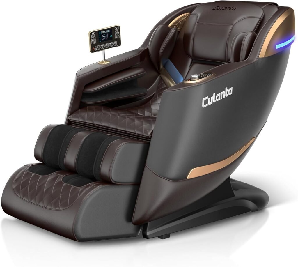Culanta Massage Chair Full Body Zero Gravity Sl Track Shiatsu Massage Recliner Chair With Body Scan Airbags Foot Rollers 1024x917