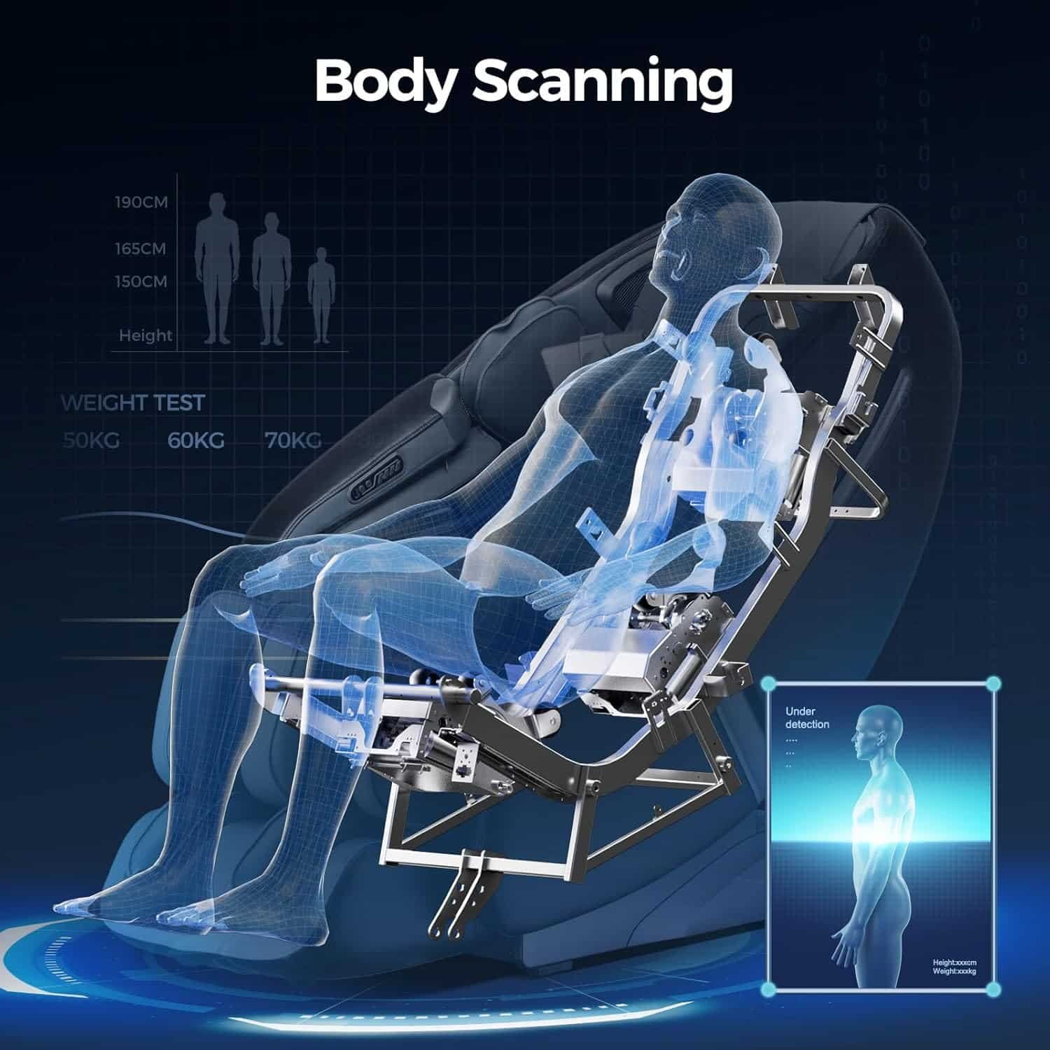 Full Body Zero Gravity 4D Massage Chair, 2025 APP  AI Control Massage Recliner, SL Track Yoga Stretching Shiatsu Message Chair, Body Scanning,HiFi Bluetooth Speaker with Heated