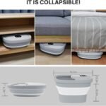 Hospan Collapsible Foot Spa Electric Rotary Massage Foot Bath With Heat Bubble Remote And 24 Motorized Shiatsu Massage B 1 150x150