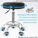 Pu Leather Rolling Stool Review 150x150