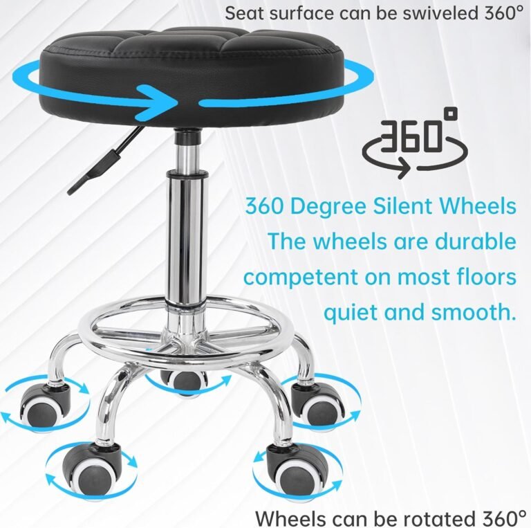 PU Leather Rolling Stool Review