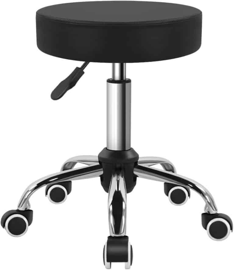 Black PU Leather Swivel Stool Review