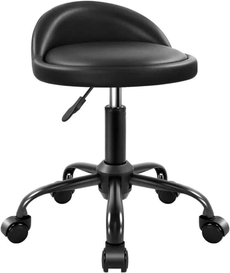 KKTONER Rolling Stool with BackRest Review