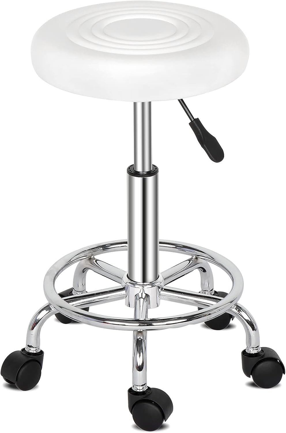 Upgraded Stool Chair Beauty Equipment White Adjustable Salon SPA Pedicure Massage Chair 33 x 33 x 61cm L x W x H