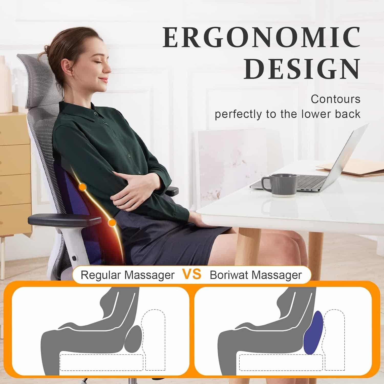 Back Massager with Heat, Shiatsu Neck and Back Massager for Pain Relief, Deep Tissue 3D Kneading Massage Pillow for Lower Back, Shoulder, Legs, Full Body Relaxation, 3 Speeds, Gifts for Mom Dad Back Massager with Heat, Shiatsu Neck and Back Massager for Pain Relief, Deep Tissue 3D Kneading Massage Pillow for Lower Back, Shoulder, Legs, Full Body Relaxation, 3 Speeds, Gifts for Mom Dad