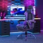 Homall Gaming Chair Computer Chair With Footrest And Massage Lumbar Support Ergonomic High Back Video Game Chair With Sw 1 150x150