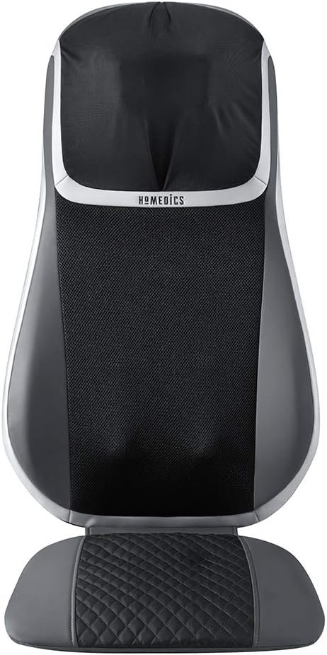 HoMedics Shiatsu 3D Trutouch Massage Cushion for Neck  Back Soothing Heat, 2 Styles, 3 Zones