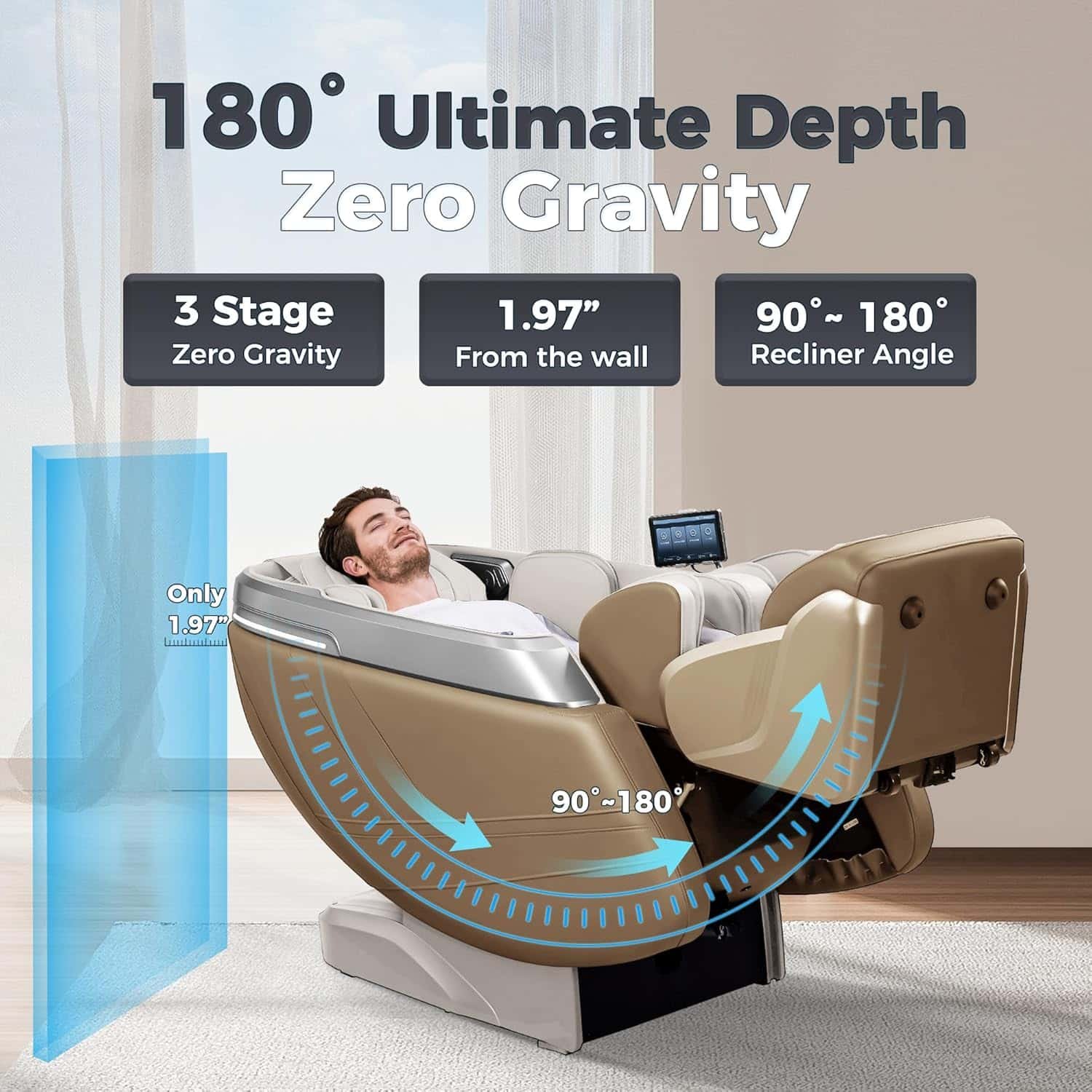 iBooMas 4D Massage Chair, Zero Gravity Massage Chair Full Body with 24 Modes,Automatic Footrest Extension,Sleep Mode,Shoulder Back and Leg Heat,APP Control,Foot Roller,IBM-P03(Black)