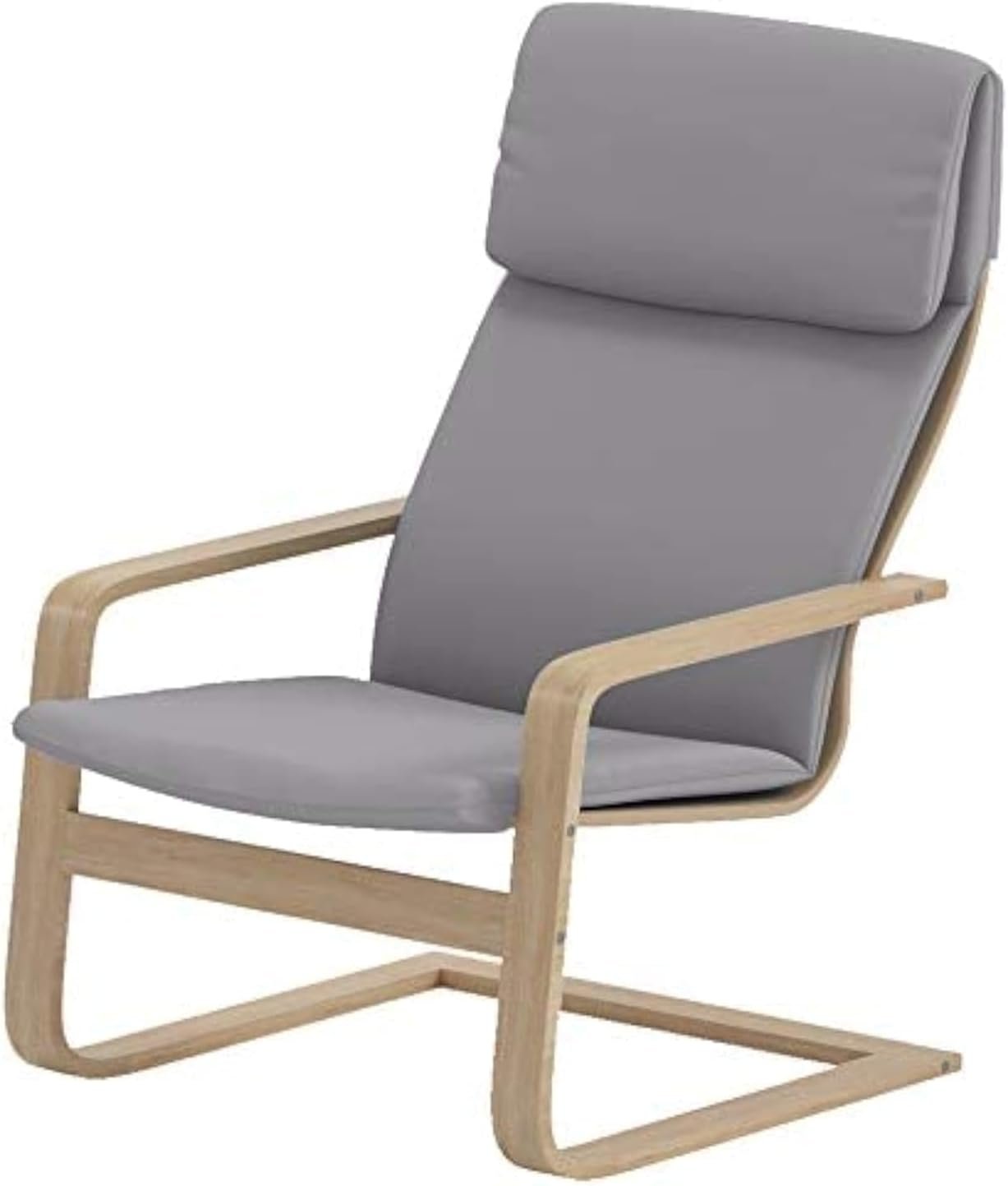 IKEA Pello Chair Cover Replacement - Custom Made Slipcover (Lighter Dense Cotton Gray)