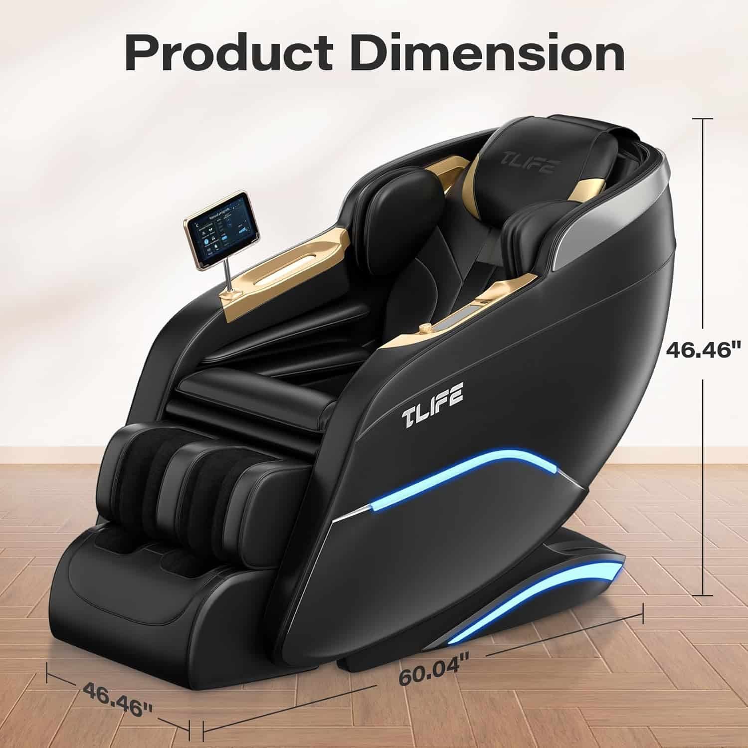 Massage Chair Full Body, 160°Zero Gravity Recliner with Body Scan, 50 SL-Track Shiatsu Massage Chair, Fixed Point Massage, Foot Rollers, 12 Auto Modes, Deep Yoga Stretch, Heating, Grey