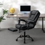 Massage Office Chair Reclining Office Chairs With Footrest Soft Pu Leather Desk Chair High Back Ergonomic Computer Chair 3 150x150