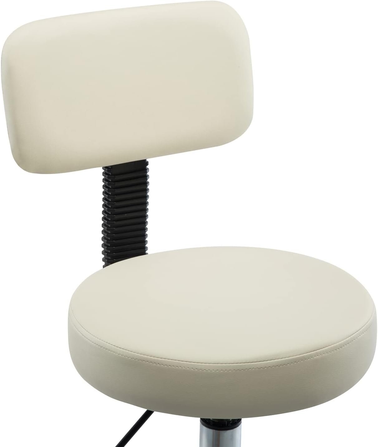 Naomi Home Shop Rolling Chair with Wheels Office Rolling Stool Spa Stools with Wheels Shop Stool Salon Stool Back Support Artist Chair Pedicure Chairs -
