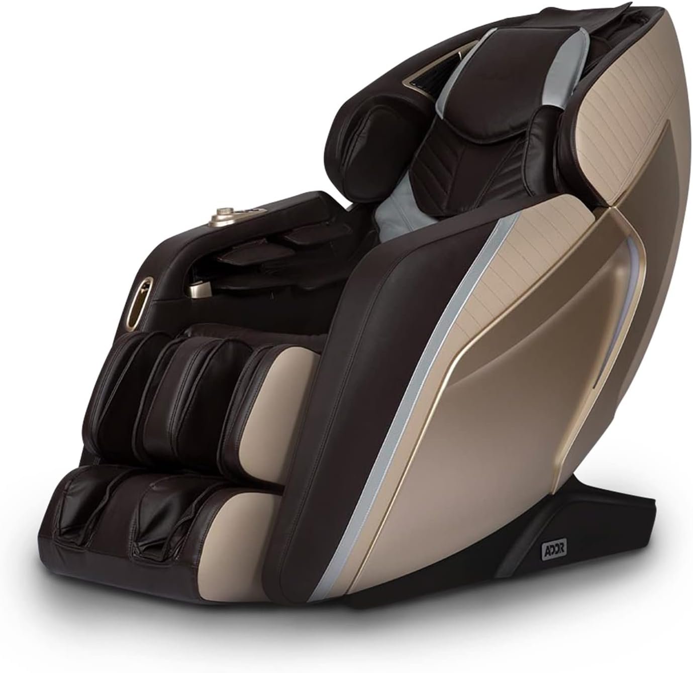 Osaki Ador 3D Integra SL-Track 3 Stage Zero Gravity Full Body Roller Airbag Massage Back and Calf Infrared Heat with Foot Roller Massage and Heart Rate Monitor (Brown)
