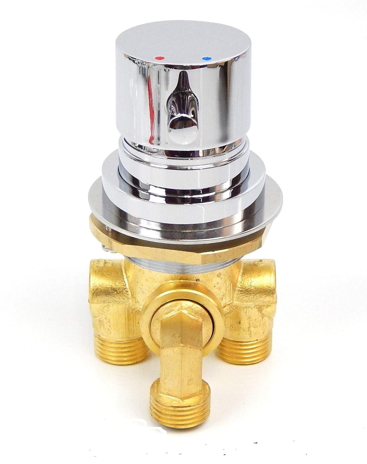 PEDICURE SPA CHAIR FAUCET 3 WAY HOT AND COLD MIXER VALVE UNIVERSAL