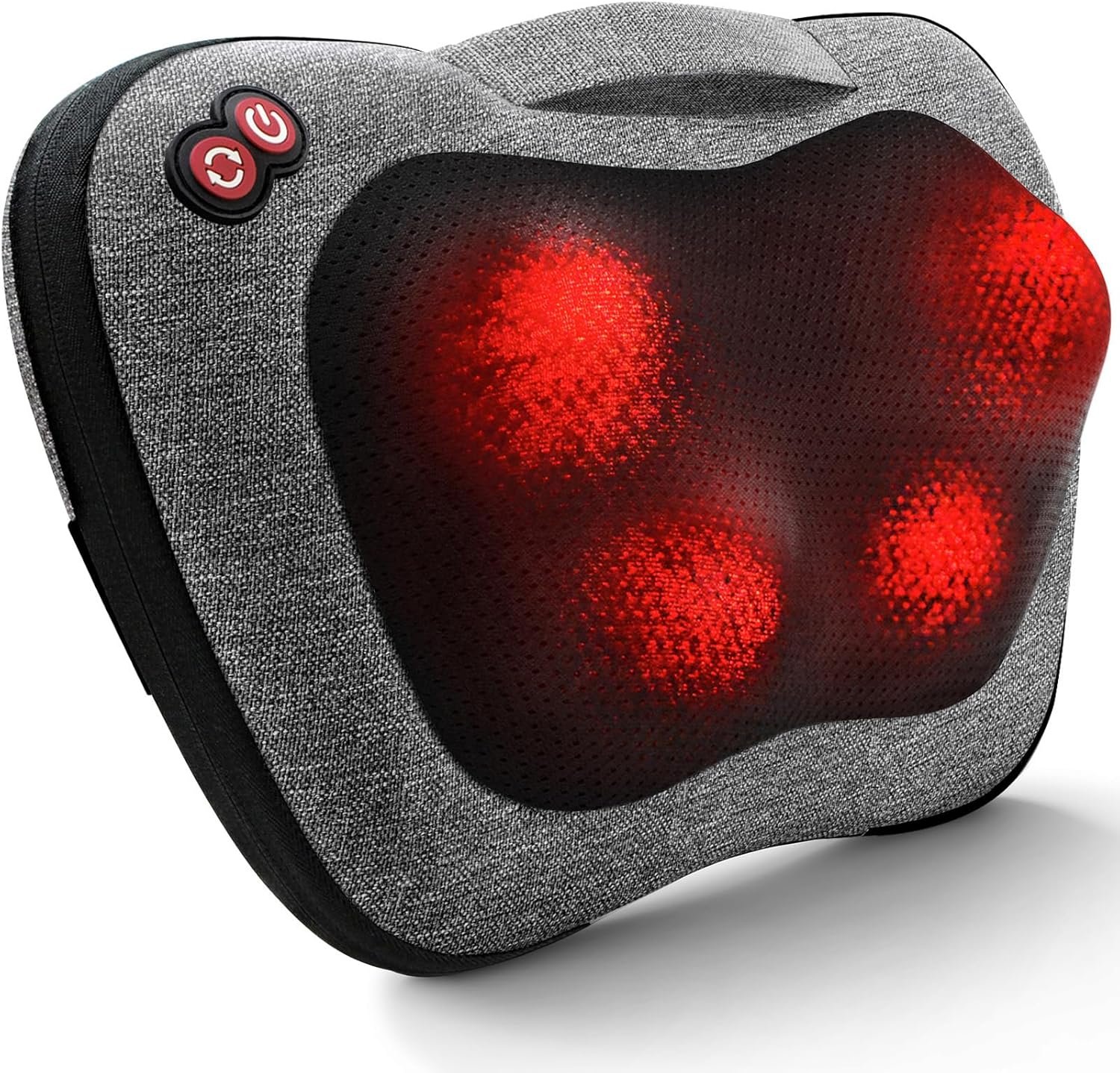 VIKTOR JURGEN Shiatsu Back Massager with Heat – Deep Tissue Massage for Neck, Shoulder, Leg, Upper  Lower Back Pain Relief, Electric Kneading 3D Massage Pillow Gifts for Men Women Dad, Mom, Christmas