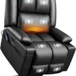 Yaheetech Large Electric Power Lift Recliner Chair Pu Leather Massage Chair With Heat And Usb Port For Elderly Ergonomic 150x150
