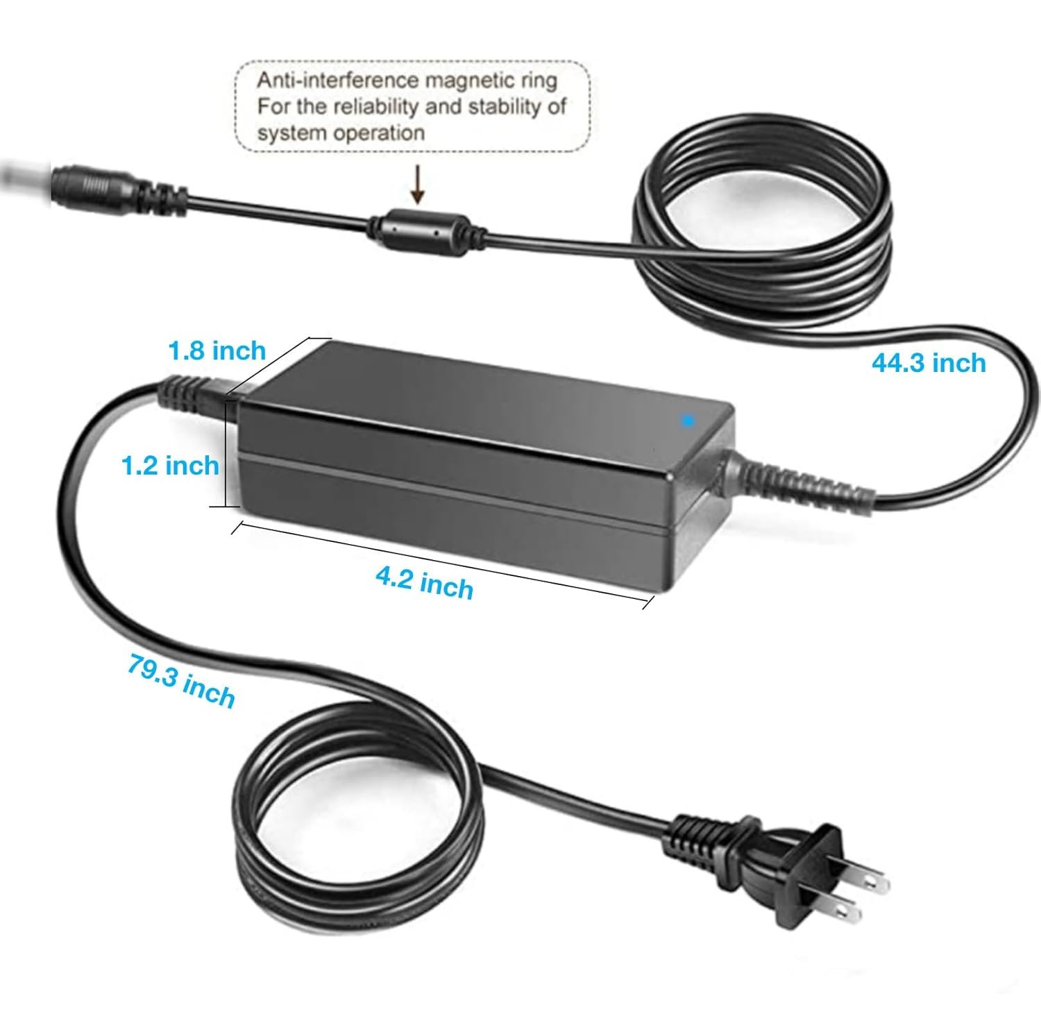 AC/DC Adapter Compatible with Brookstone C7 B-MCS-1100HJ Shiatsu Massging Seat Topper with Heat Chair Massager Massage 1 RS-05/12-S326B RS-0512-S326B CW1205000 Power Supply Cord Cable Charger