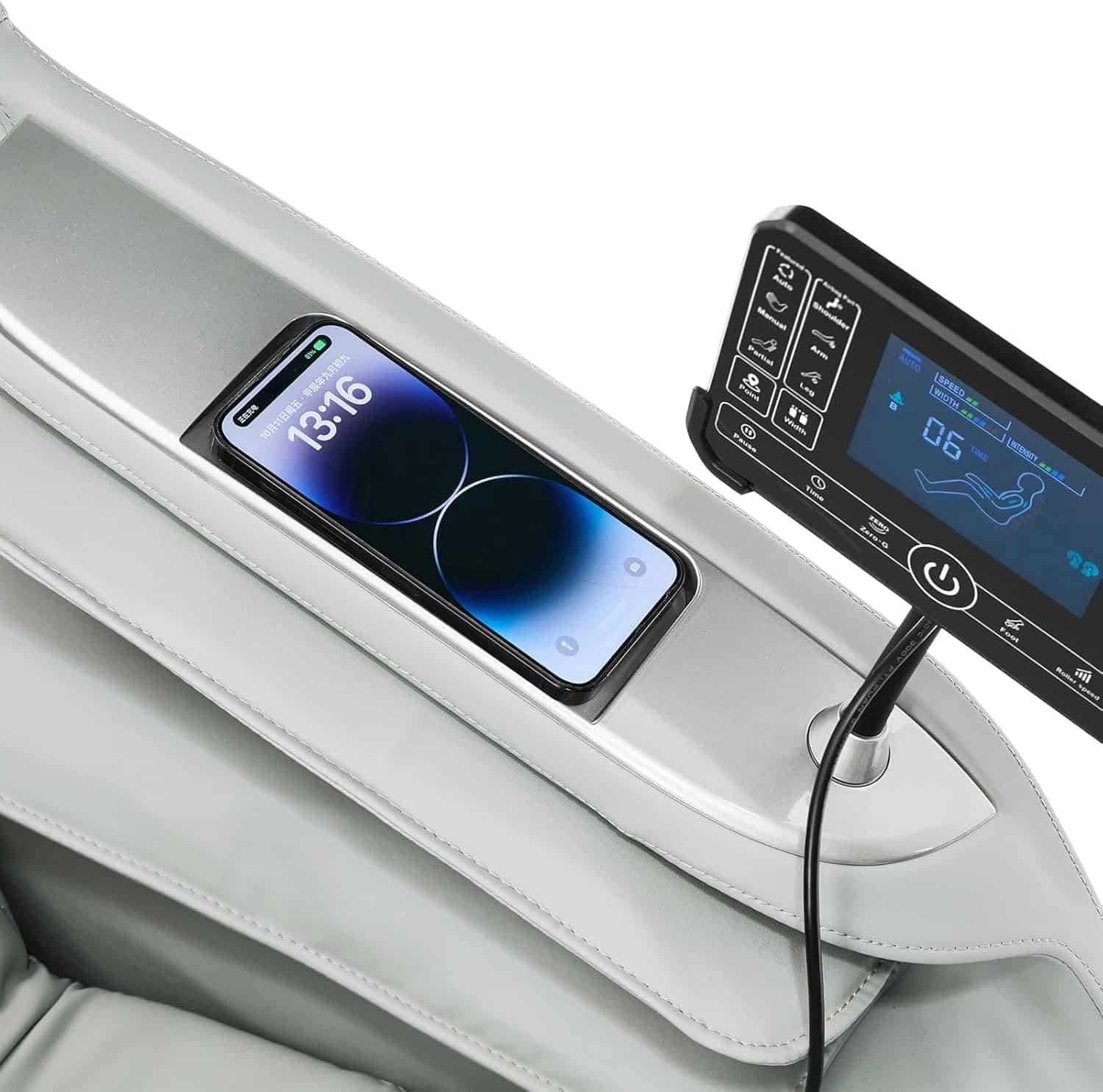 Artist hand Massage Chair Full Body, Luxury 4D Zero Gravity Massage Chair with SL-Track, Heating, Foot Rollers, Bluetooth Speaker, Full Body Airbags Compression Massage, Adjustable Recline (Black)