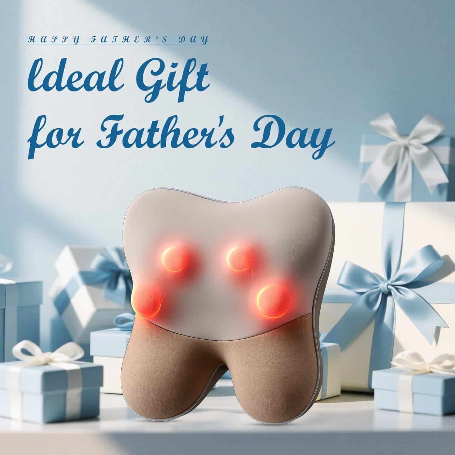 BOB AND BRAD Back Massager with Heat FSA HSA Eligible, EZBack Corded Neck Massager for Pain Relief Deep Tissue, Shiatsu Back and Neck Massage Pillow, Full Body Use, Fathers Day Birthday Gifts for Dad