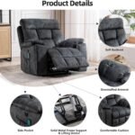 Canmov Large Power Lift Recliner Chair With Massage And Heat For Elderly Big And Tall People Overstuffed Wide Recliners 1 3 150x150